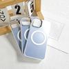 Magnetic Colored Silver Mobile Phone Case Is Suitable for Apple 15/14iPhone12/13promax All-inclusive Anti-collision Picture.
