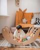 Smile wooden rocker