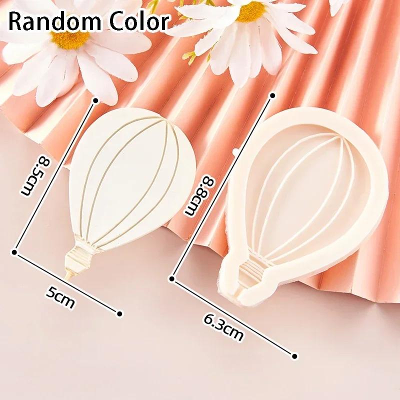 Hot Air Balloon Cloud Silicone Mold Kid Birthday Party Cake Mold Cute Fondant Cake Decor Chocolate Making Tool Clay Candle Mould