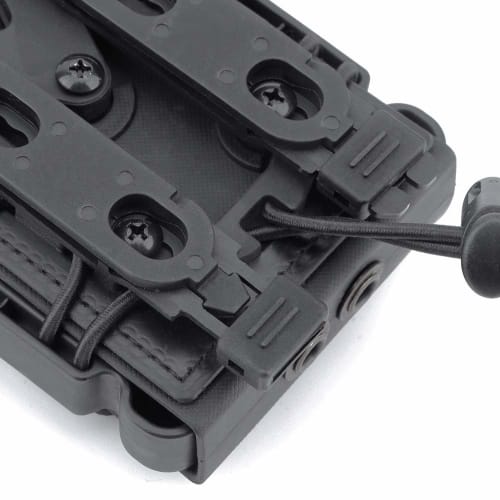 PHOENIX IKKI Soft TPR Open-Top Molle Compatible Magazine Pouch for 5.56mm and 7.62mm Rifles, Black