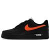 Air Force 1 Guerreiro Preto, Techwear Urbano Laranja Resistente à Abrasão Resistente à Abrasão Tênis de Skate Baixo HQ4987-010(EquipaA-)