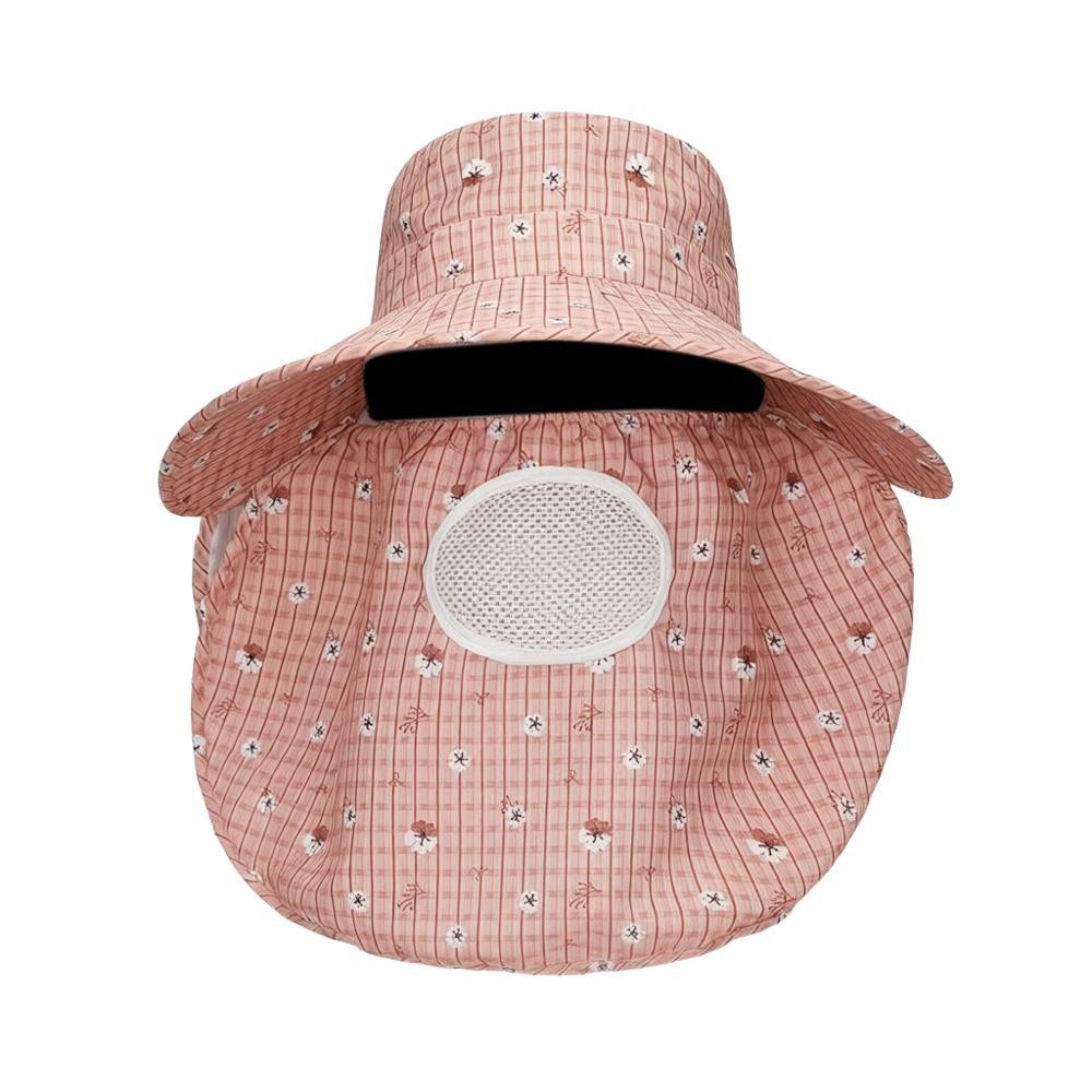 Fordable Sun Hat Wide Brim Fisherman Hat Fashion Face Hood Hat  Women