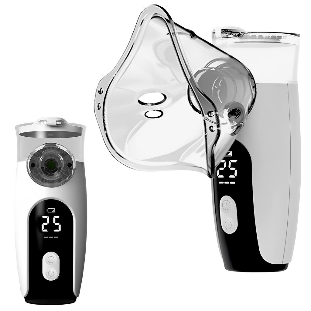 Medical Silent Mesh Nebulizer Portable USB Nebulizer Wihe LED Display Medical Silent Ultrasonic Inhaler Timing Steam Device Adult Child