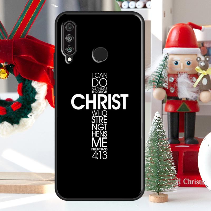 Christ Jesus Bible Verse Cross For Huawei Nova 9 10 SE 11 Pro Y60 Y70 Y90 Y61 Y91 Y72 Y73 12i 11i 8i P20 P30 P40 Lite Case