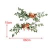 2x PEW Flowers for Chair Simulated Chair Back Flower Aisle Chair Back Floral Decors for Concerts Banquet Parties Ceremony Events