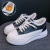 Little White Shoes Spring and Autumn Sneakers All-match Sports Comfortable Plus Velvet White Shoes