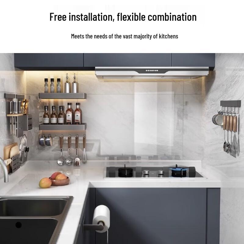 BeiYing Luxury Double-Layer Wall-Mounted Kitchen Rack