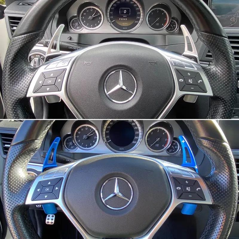 For Mercedes-Benz A Class A180 A200 A220 A250 W176 2013-2015 Car Steering Wheel Shift Paddle Aluminum Alloy Car Styling Extender