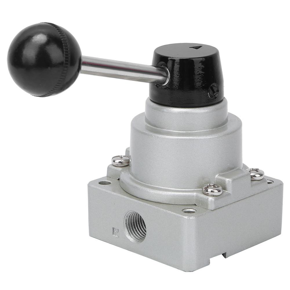 G1 4in Lever Hand Valve Direct Acting Aluminum Alloy 3 Position 4 Way VH200 02 0 8kgf cm²