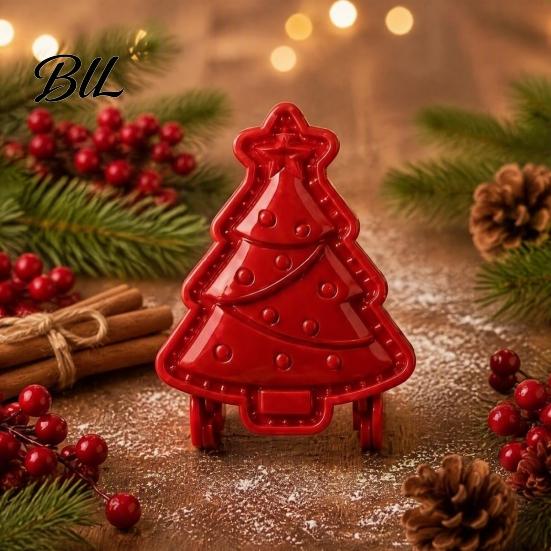 Plastik-Teigpresse Weihnachtliche Handkuchenform, Gebäck-Handmade ordentlich geschnittene Ausstecher für DIY-Feiertagsleckereien