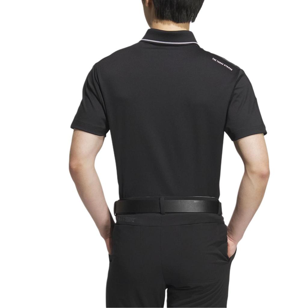 Adidas 3-Stripes Aeroready Color Block Logo Design Golf Sport Comfortable Short Sleeve Polo Shirt Men Polo Shirts Black IM6401