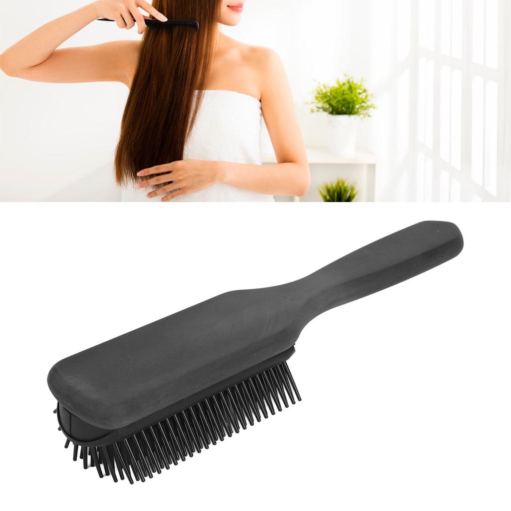 Grzebień do włosów 9 rzędów szczotka do stylizacji wygładzająca rozczesująca antystatyczna szczotka do włosów kręconych dla każdego rodzaju włosów