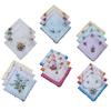 18 Pieces Flowers Print Womens Cotton Handkerchiefs Party Hankie 12x12inch