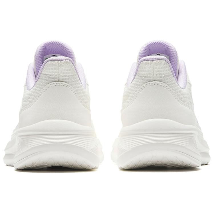 Anta Lightweight Comfortable Shock Absorbing Non-Slip Low-Top Running Shoes Women Sneaker Ivory 922435512-1