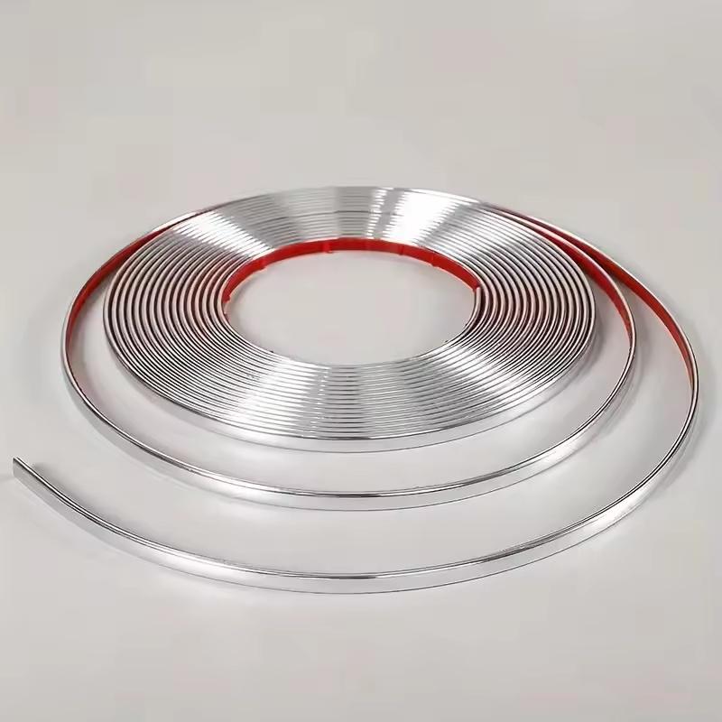 

1pc 300cm/118.1inch Flexible Peel and Stick Mirror Molding Trim for Walls, Ceilings, Floors, Cabinets, and Tiles - Easy to Insta 0.8cmx3meters