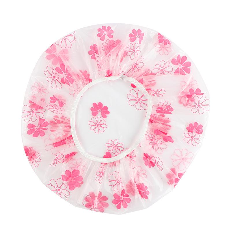 Reusable Waterproof Elastic Shower Cap for Women - Spa & Salon Hair Protection