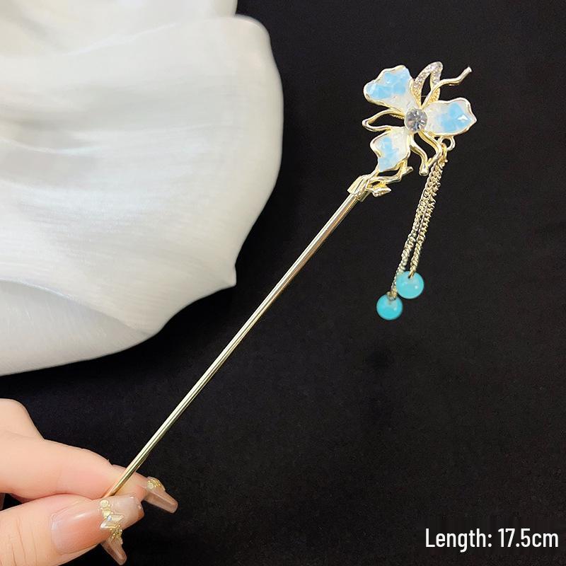 Vintage Chinese Style Hairpin for Updos - Elegant Retro Hair Stick with Tassel for Qipao