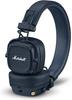 Marshall Major V Wireless On-Ear Headphones, Midnight Blue, Bluetooth / 100 Hours Continuous Playback / Qi Charging Compatible / Hands-Free Calling [D