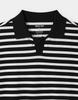 GIORDANO Pique Polo Slit Neck Striped Short Sleeve Collared Shirt 015512 [2 Colors]
