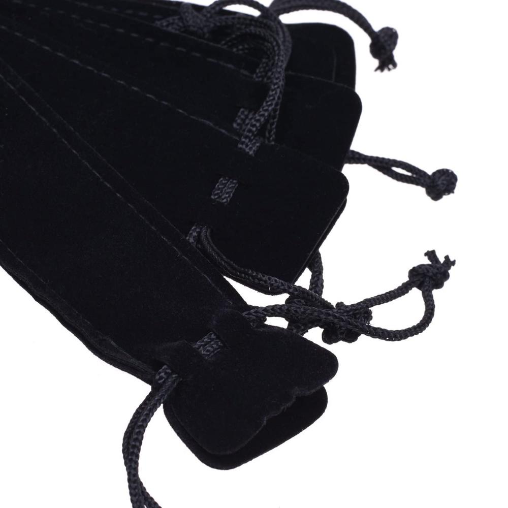 Holder With Rope Drawstring Pen Pouch Single Pencil Bag Pencil Bag Pen Bag Case Velvet Pen Pouch