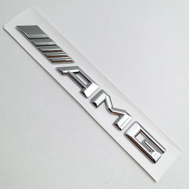 2025 Horké Pro Benz 3D ABS Černé Logo Znak AMG Písmena Znak na Kufr Auta Pro Mercedes Benz W204 W205 W176 W177 W212 W213 AMG Samolepka