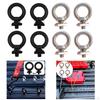 4 Pieces Eye Bolt Mount Stainless Steel Heavy Duty T Nut Tie Down s for Ropes Roof Racks