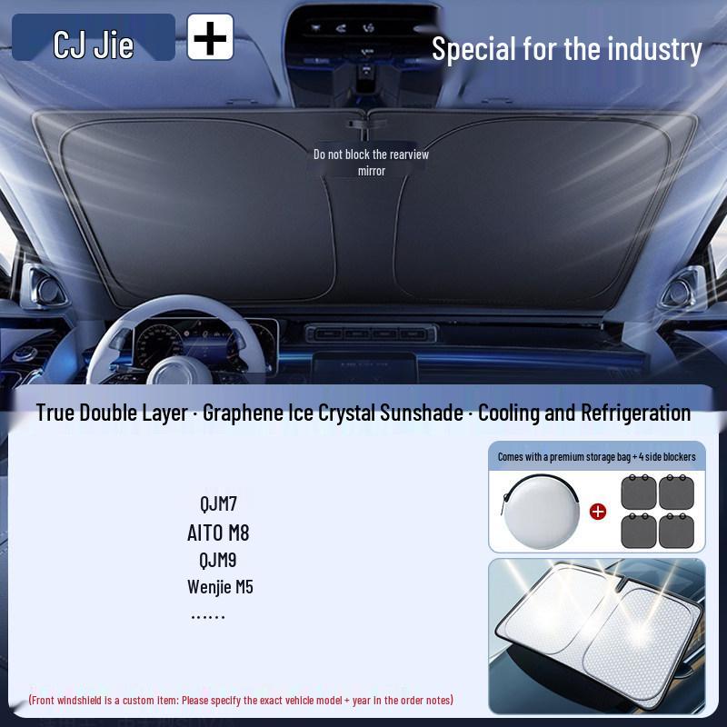 Car Windshield Sunshade Umbrella - Heat and Sun Blocker Visor Cover