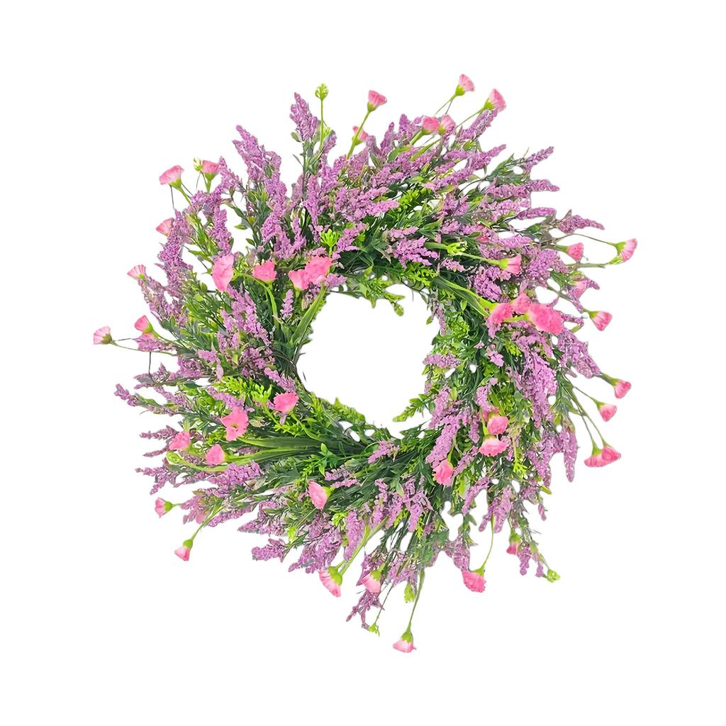 Artificial Floral Wreath, And Purple Lavender Wreath, Spring Decoration