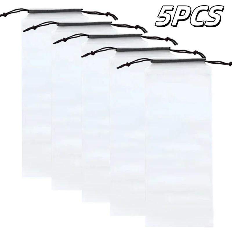 

5-20pcs Waterproof Drawstring Umbrella Bag Reusable Portable Umbrella Storage Bags Wear And Dirt Resistant Umbrella Accessories