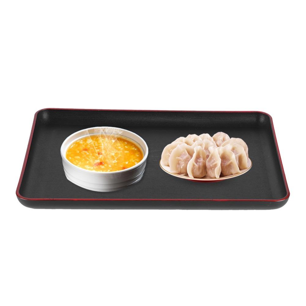 Rectangular Overall Food Carry Platter Thickened Dinner Service Tray  Beverage Placement