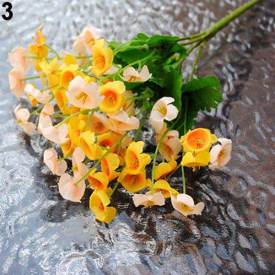 1 x Buchet/60 de capete decor artificial pentru petrecere de nuntă, frunze de flori de campanulă