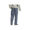 Adidas Originals X Kr Op Co-Branded SS24 Solid Color Loose Zip-Front Cargo Pants Men Bottoms Gray IZ4920