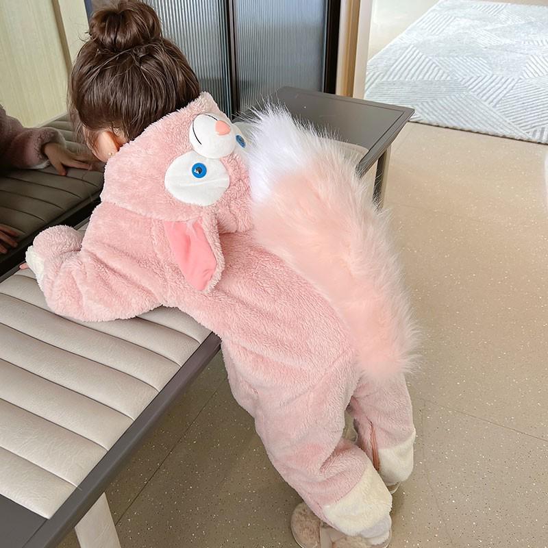 

Baby Girls LinaBell Coral Fleece Onesie - Cute Winter Homewear 80 cm