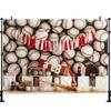 LS Sports Theme Backdrops Kids Birthday Cake Smash Boy Photography Child Baby Photocall Baseball Soccer Backgrounds