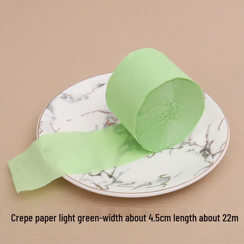 Multicolored Crepe Paper Tassel Wall Decoration, 4.5cm x 22m