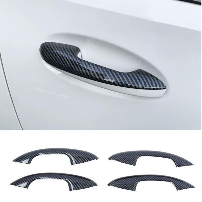 For Benz GLC X254 -2024 ABS Carbon Fiber Outside Door Handle Cover Trim 4PCS