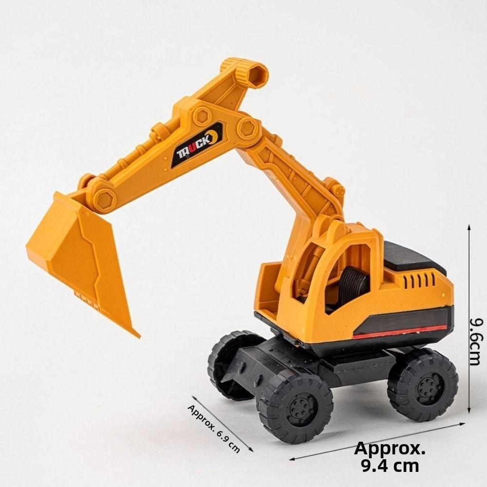 Plastic Tractor Excavator Bulldozer Drop Resistant Simulation Diecast Crane Truck Model  for Boys