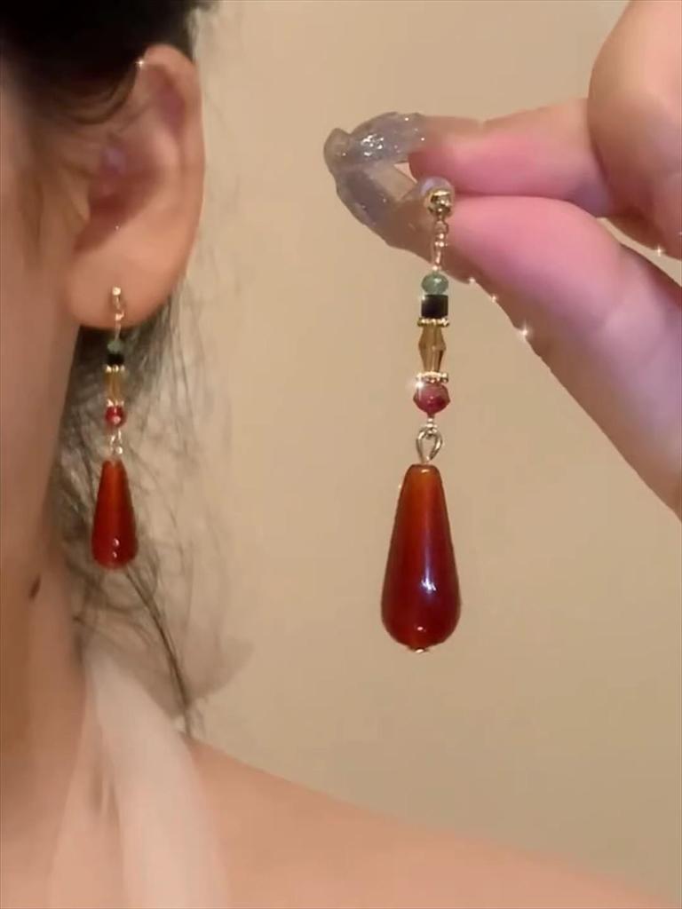 Super Glitzernde Zirkon Quastenohrringe - Vintage Koreanischer Influencer Stil 2025 Trend