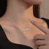 Wheat Ear Necklace Women'S Light Luxury Cold Wind Collarbone Chain Diamond-Encrusted Jewelry Premium Durable Quality