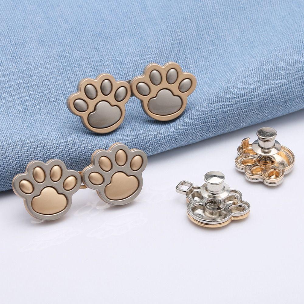 Zinc Zinc Alloy Cat Claw Jean Fit Tighten Buckles Waist Buckle Jean Buttons for Loose Jeans Jeans