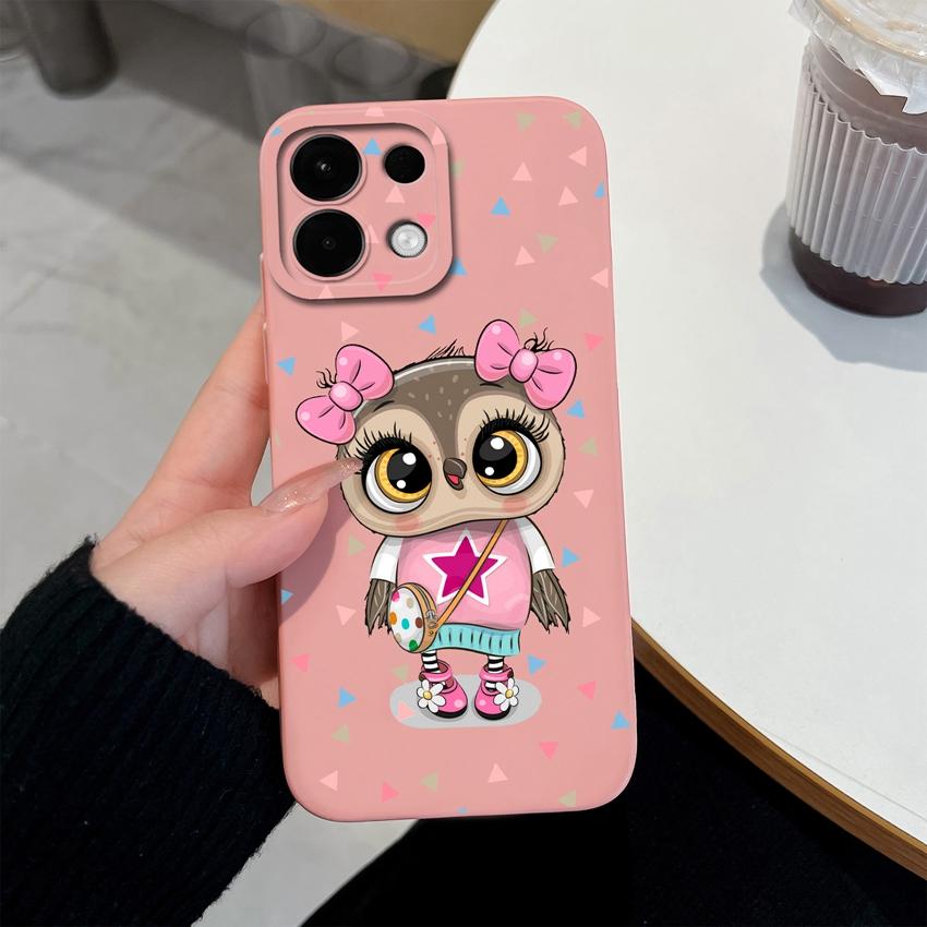 For Oppo K13 Realme 5 6 7 10 8 9 Pro Plus A5X A5 Phone Cases Candy Color Cute Cat Patterns Liquid Silicone Upgraded Shockproof Housing For Oppo Covers