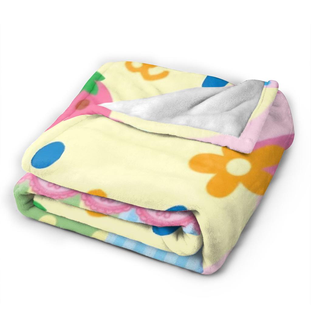 Usahana Cartoon Super Soft Blanket  Girls Boys Plush Bedding Throws Pattern Couch Chair Flannel Bedspread Sofa Bed Cover