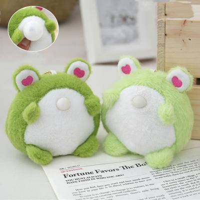 Llavero de peluche de rana burbuja, colgante de rana rizada, ropa de muñeca, accesorios de bricolaje, pantalones, accesorios para niñas, regalo de 12 cm