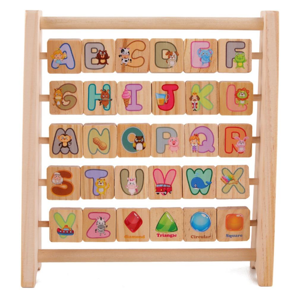 Cartoon Pattern Wooden Letter Board Arithmetic Early Education Board  Baby Gift