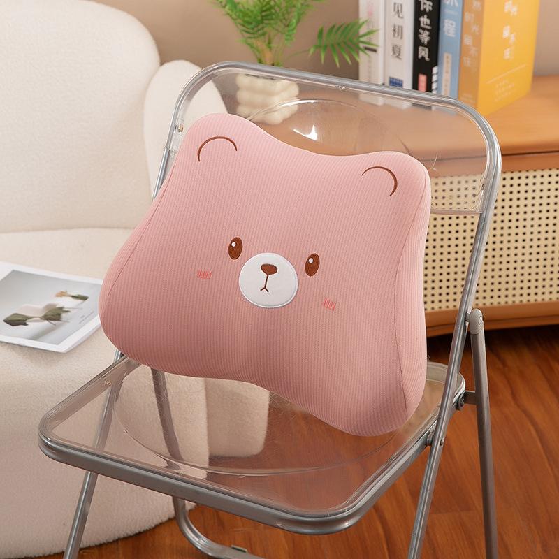 Cute Rabbit Bear Waist Leaning On The Office Work Station for A Long Time Seating Artifact Seat Waist Support Cushion Plush Toy