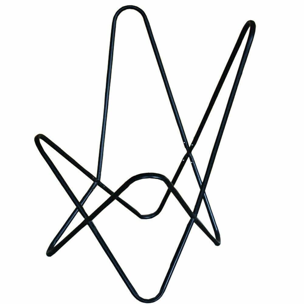 Vintage Buffalo Leather Handmade Butterfly Chair Sleeper Seat Folding Arm Chair