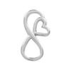 100% Stainless Steel Heart Charms For Jewelry Making Bracelets Earrings Accessories 6pcs/Lot Silver Color Irregular Pendant Bulk