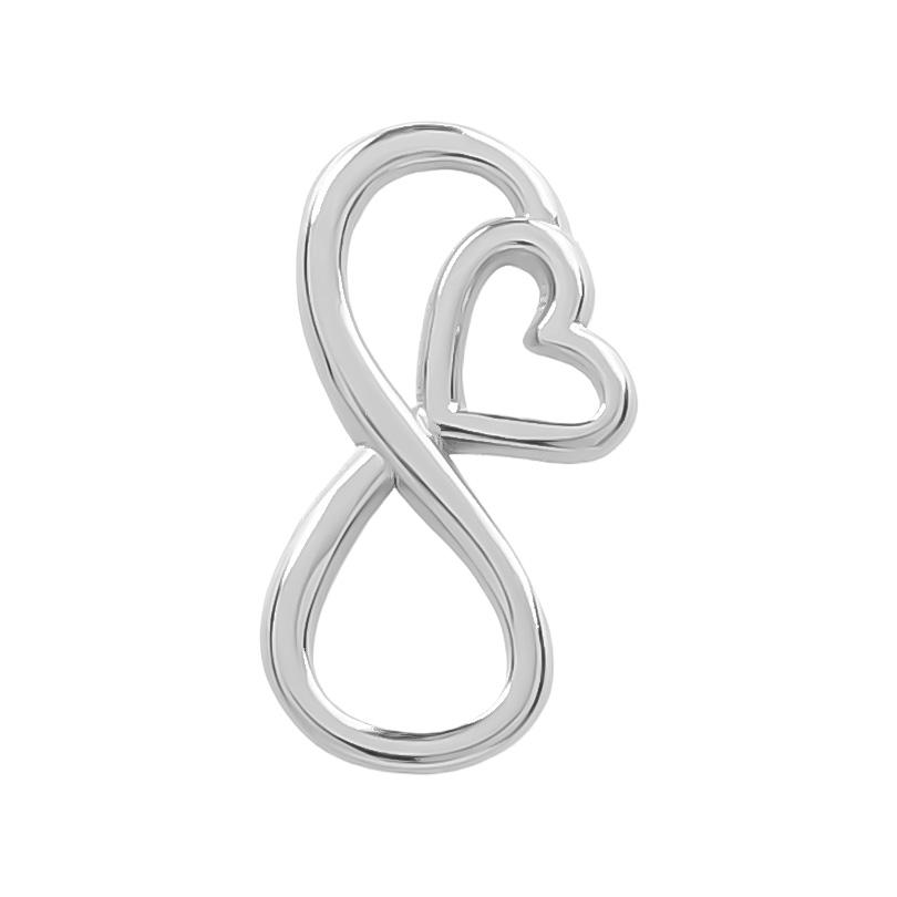 100% Stainless Steel Heart Charms For Jewelry Making Bracelets Earrings Accessories 6pcs/Lot Silver Color Irregular Pendant Bulk