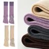 Five Toe Yoga Socks Women Breathable Cotton Knee High Socks Non Slip Sports Socks with Grips for Fitness Dancing Pilates Exercise
