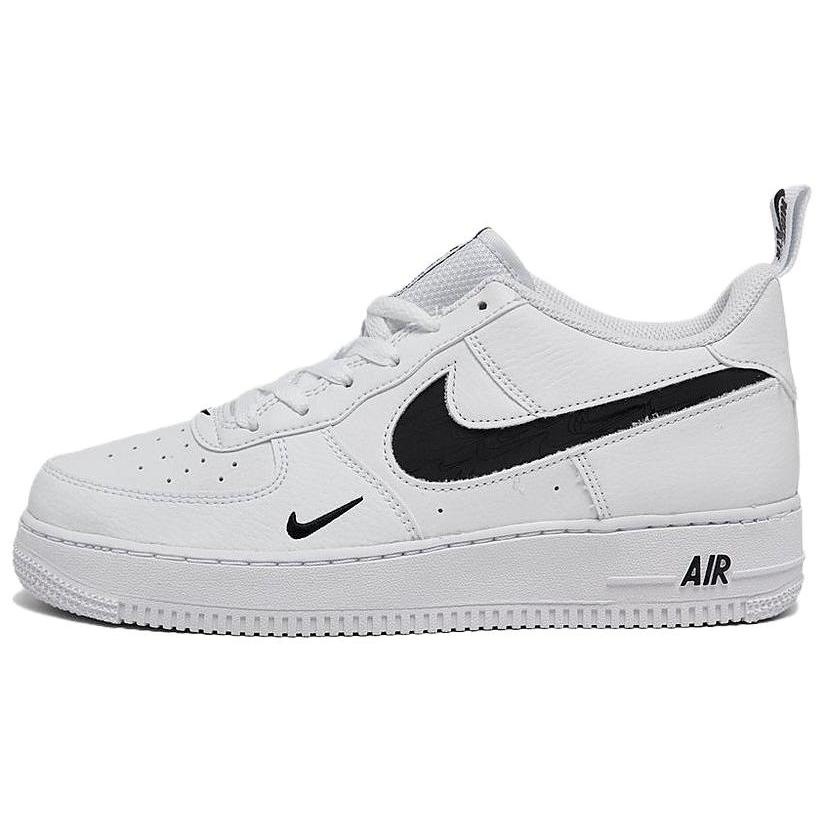New Nike Air Force 1 LV8 'Multi Etch Swoosh White' GS FV7020-100